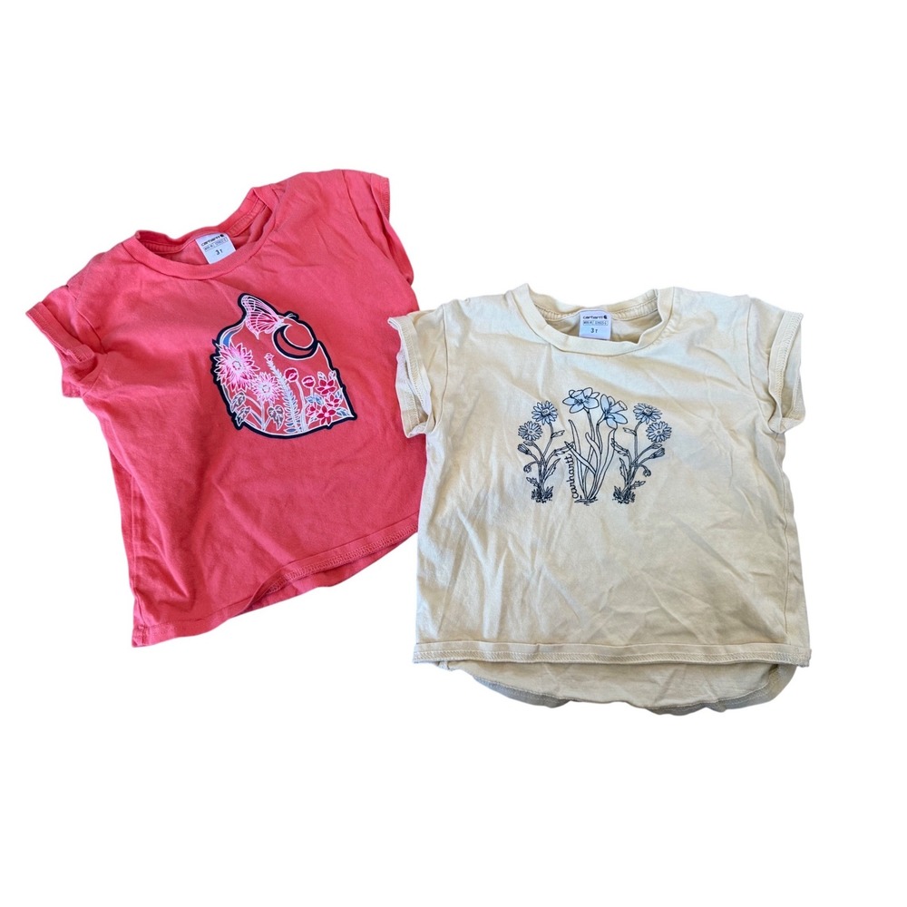 Carhartt t-shirt bundle toddler‎ floral bright colorful